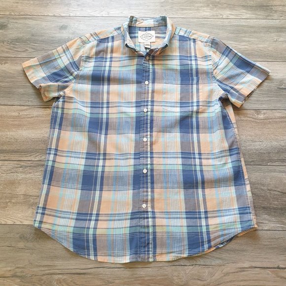 St Johns Bay Mens L Short Sleeve Shirt Relaxed Fit Casual Beach Vacation Resort - Picture 1 of 3